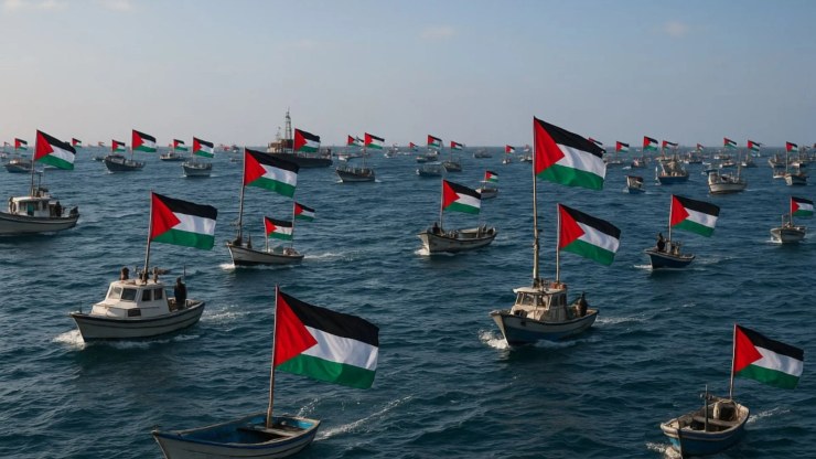 Imbarcazioni della Global Sumud Flottilla