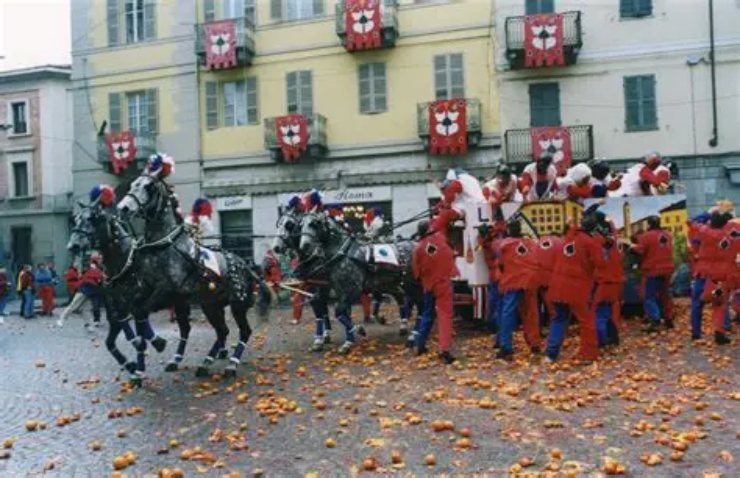 La battaglia delle arance a Ivrea
