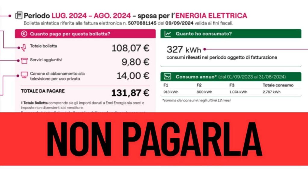 bolletta agosto