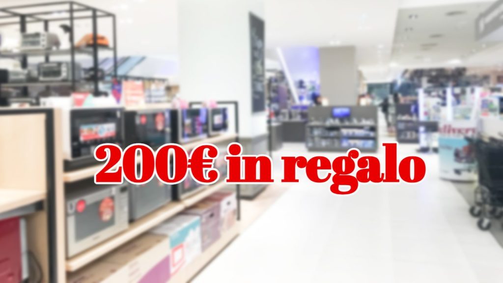 Il noto negozio di elettrodomestici ti regala € 200, ma devi comprare questo prodotto