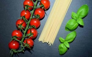 pomodori pasta e basilico
